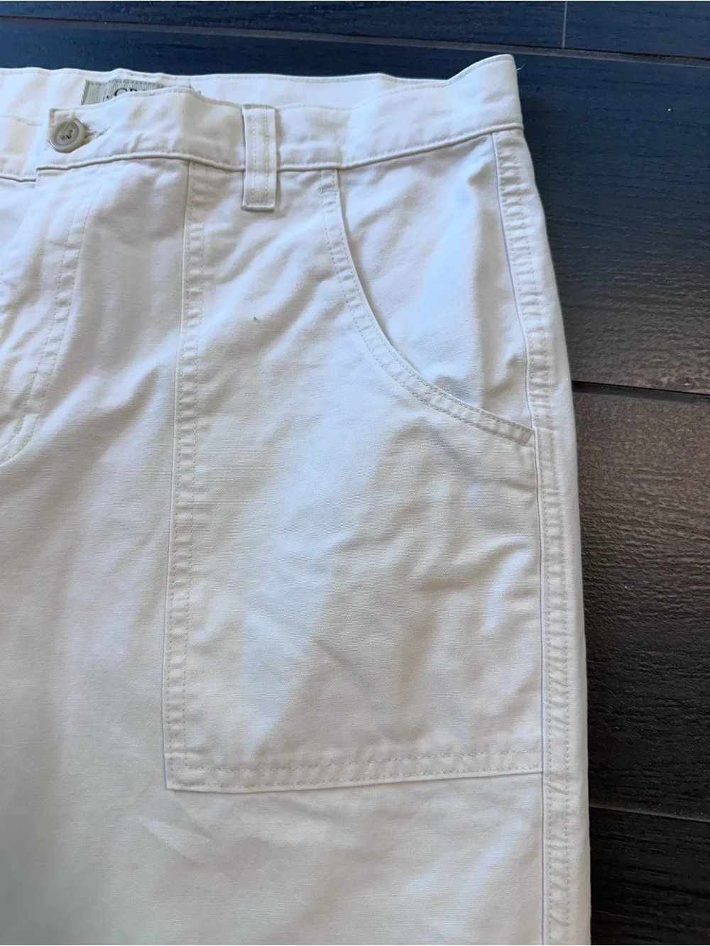 J. Crew Men's Off White Utility Pants - Straight Leg